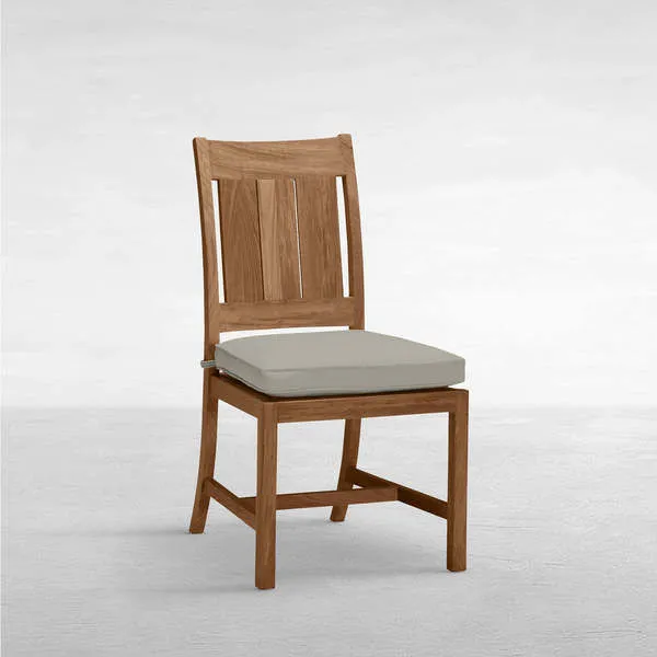 Product Image 1 for Croquet Teak Outdoor Natural Teak Side Chair Chair from Summer Classics
