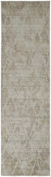 Product Image 1 for Elias Textured Gray / Taupe Area Rug - 2'9" x 10' from Feizy Rugs