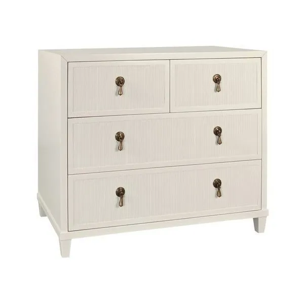 Product Image 2 for Four Drawer Chest With Fluted Drawer Fronts from Worlds Away