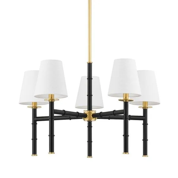 Product Image 1 for Banyan 5-Light Dark Navy Steel Chandelier from Mitzi