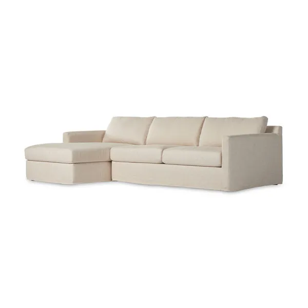 Product Image 1 for Hampton 2 Piece Slipcover Sectional from Four Hands