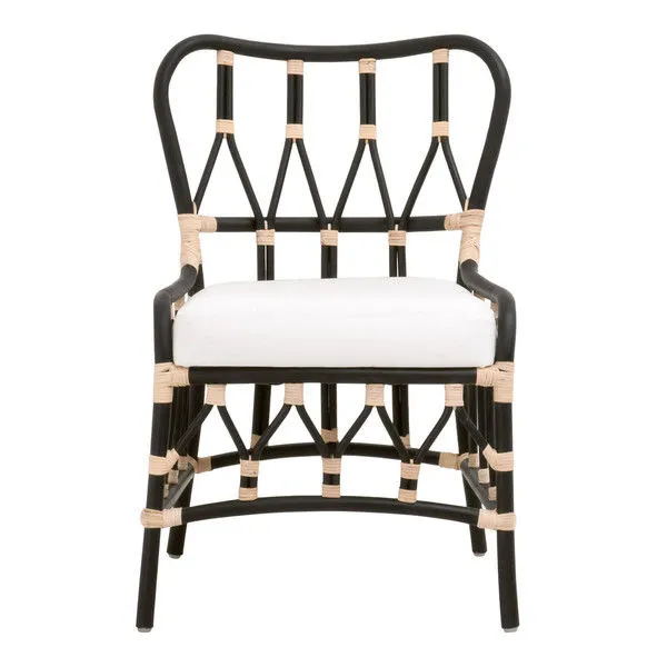 Product Image 1 for Caprice Black Rattan Dining Chair, Set of 2 from Essentials for Living