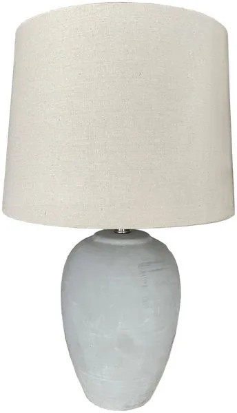 Product Image 1 for Matera Modern Grey Ceramic Table Lamp from Surya