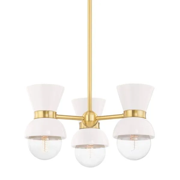 Product Image 3 for Gillian 3 Light Semi Flush Mount from Mitzi