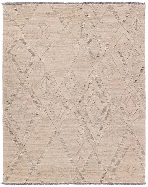Product Image 1 for Anisah Handmade Trellis White / Gray Rug from Jaipur 