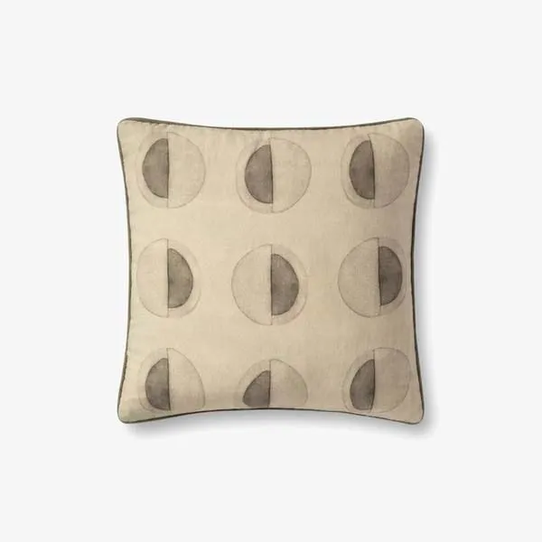 Product Image 3 for Half Moon Olive / Green Pillow from Loloi