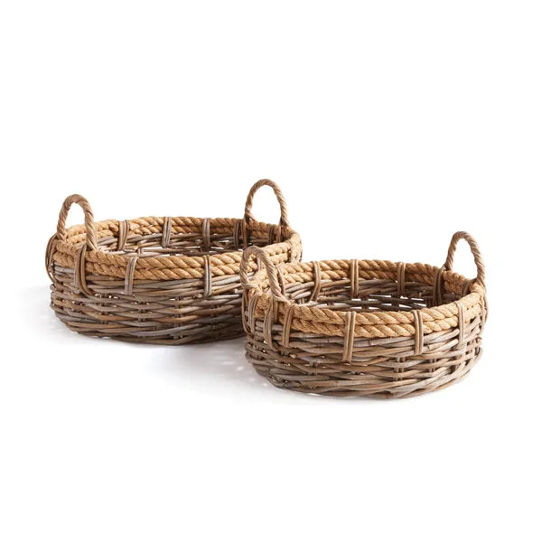 Product Image 1 for Sonoma Low Baskets, Set Of 2 from Napa Home And Garden