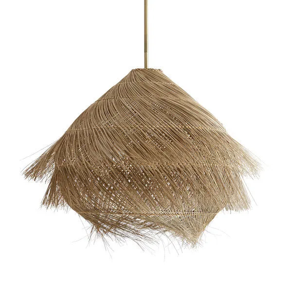 Product Image 1 for Ashburn Natural Buri Midrib Pendant from Arteriors