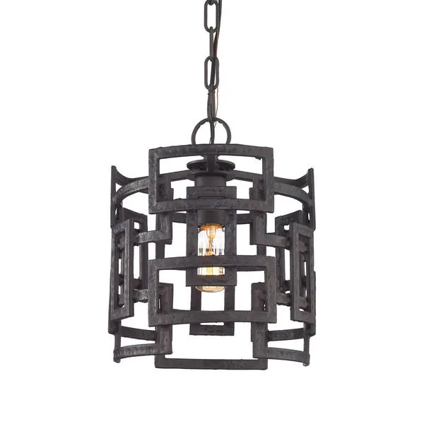 Product Image 1 for Garriston 1 Light Pendant In Clay Iron from Elk Lighting