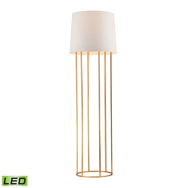 Product Image 1 for Barrel Frame Floor Lamp In Gold Leaf Finish from Elk Home