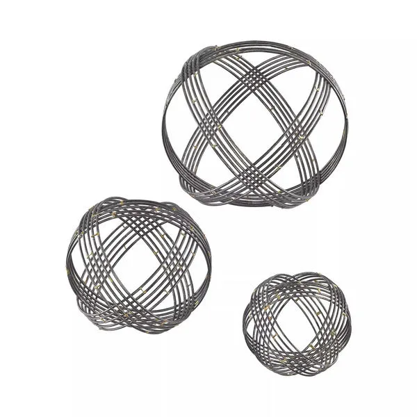 Product Image 1 for Warp Wall Decor In Soldered Raw Iron Set Of 3 from Elk Home