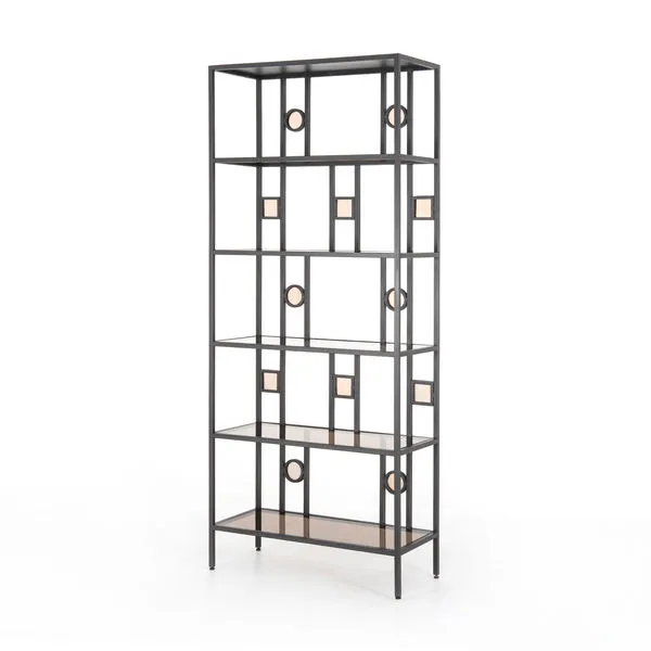 Product Image 6 for Nicos Bookshelf Dark Gunmetal from Four Hands
