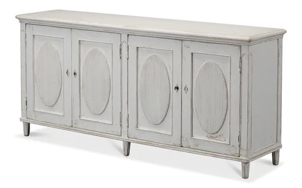Product Image 2 for Ribbon Whitewash Sideboard from Sarreid Ltd.