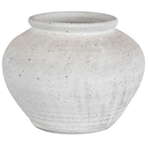 Product Image 1 for Floreana Round White Vase from Uttermost