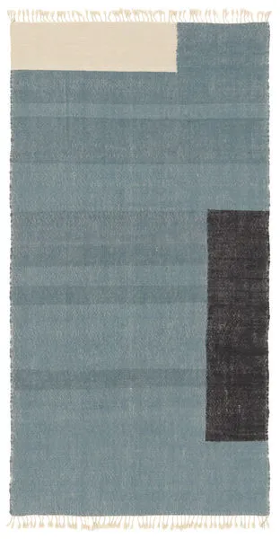 Product Image 1 for Neem X Aslopa Handmade Geometric Blue / Gray Throw from Jaipur 