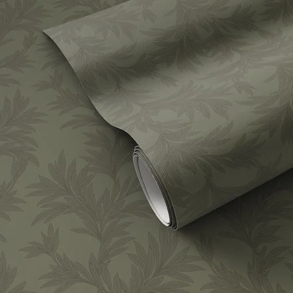 Product Image 1 for Lush Leaves Olive Night I Wallpaper by Getty Images from Four Hands