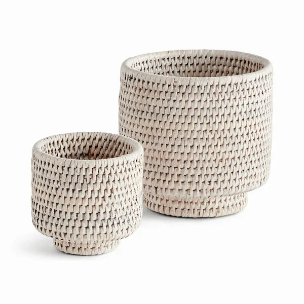 Product Image 1 for Burma Rattan Cachepots, Set Of 2 from Napa Home And Garden
