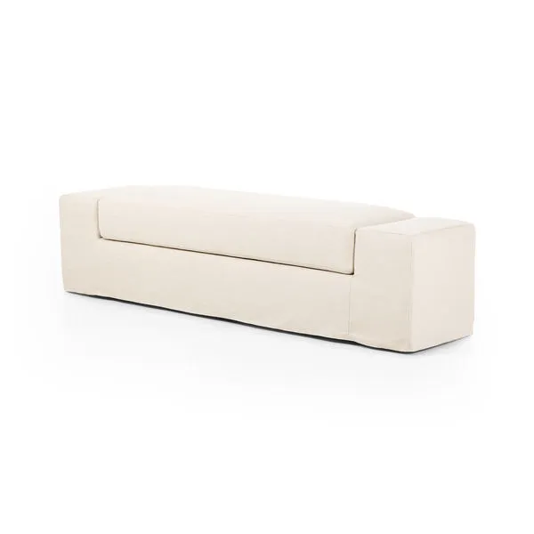 Product Image 1 for Wide Arm Slipcover Accent Bench from Four Hands