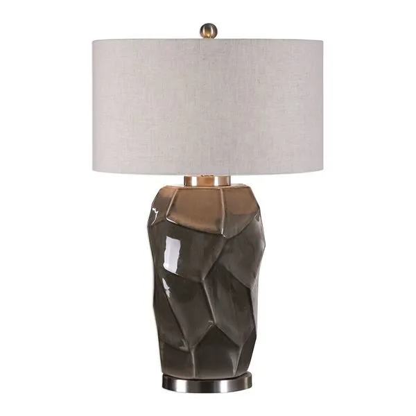 Product Image 1 for Uttermost Crayton Crackled Gray Table Lamp from Uttermost
