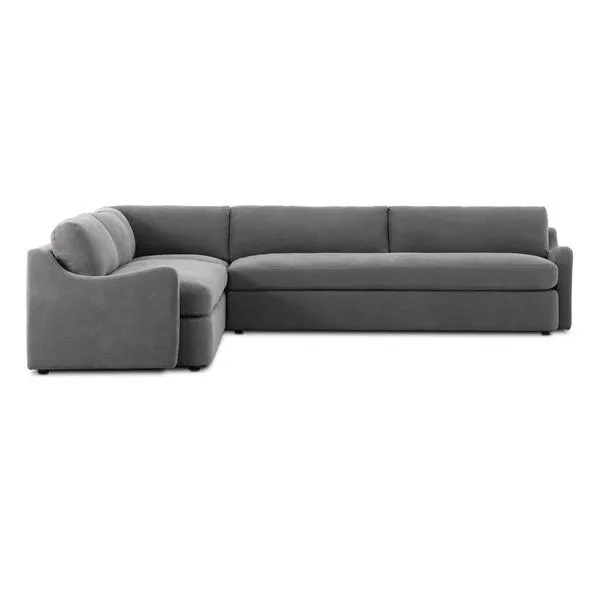 Product Image 1 for Aurelia 132" 3-Piece Sectional Broadway Denim from Four Hands