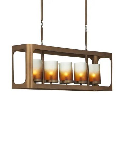 Product Image 1 for Tenebroso Rectangular Chandelier from Currey & Company
