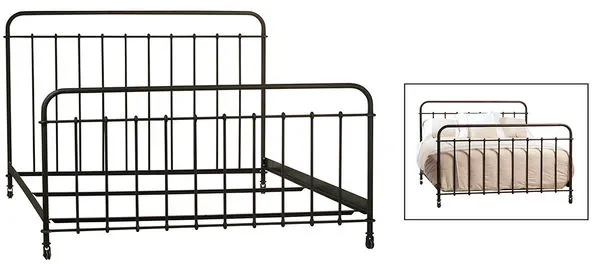 Product Image 1 for Elizabeth Black Iron King Bed from Dovetail Furniture