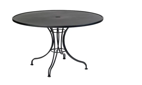 Product Image 1 for Wrought Iron Top Table 48" Round Umbrella Table from Woodard