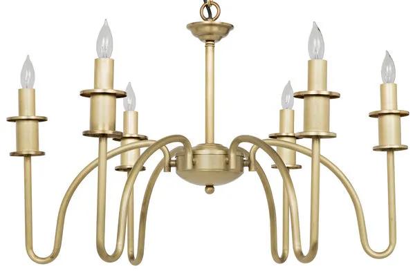 Product Image 1 for Exton Chandelier "Antique Brass" from Noir