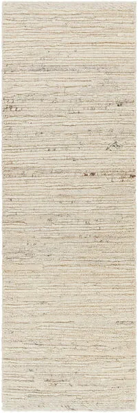 Product Image 1 for Manisa Global Hand-Woven Wool Cream / Brown Rug - 2'6" x 8' from Surya