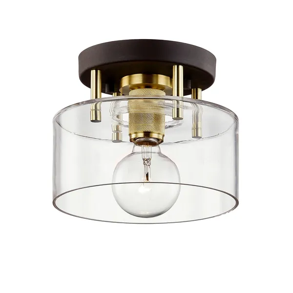 Product Image 1 for Bergamot Station 1 Light Semi Flush from Troy Lighting