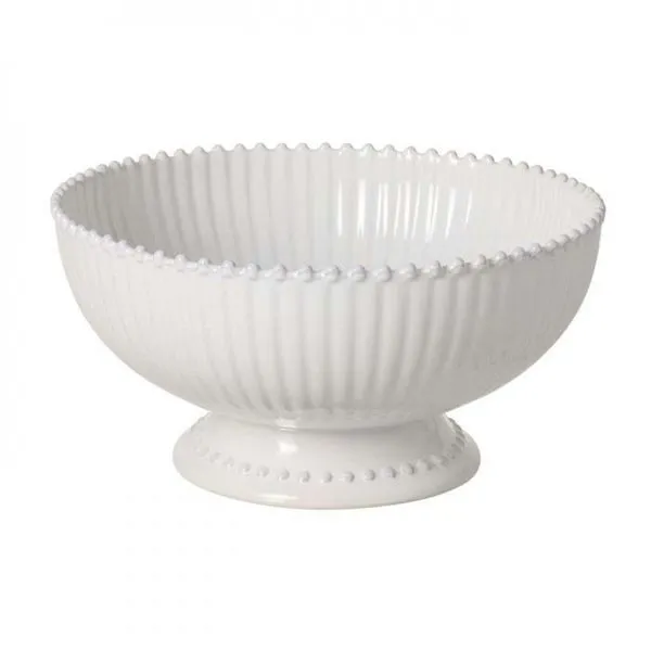 Product Image 1 for Pearl Scalloped Ceramic Stoneware Centerpiece Bowl - White from Costa Nova
