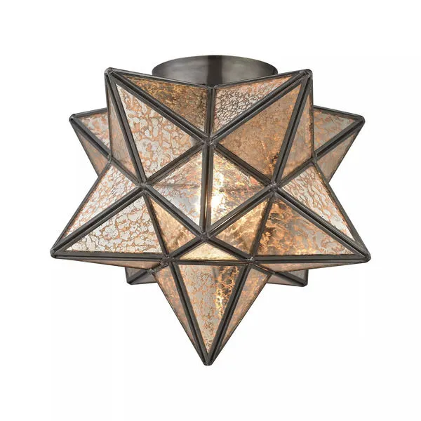 Product Image 1 for Moravian Star Flush Mount   Bronze from Elk Home