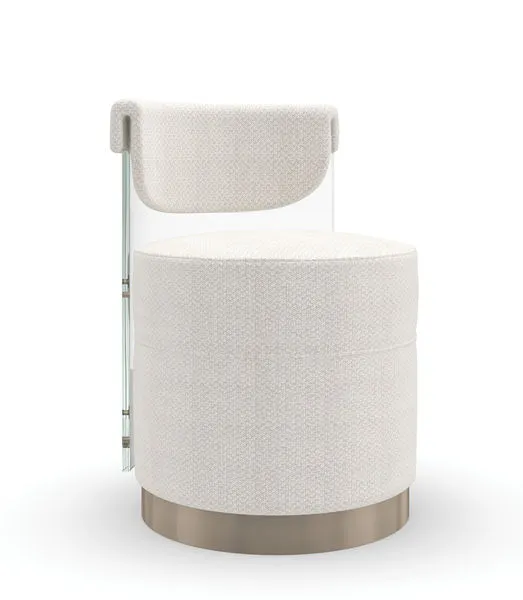 Product Image 1 for Cream Fabric Modern Full View Chair from Caracole
