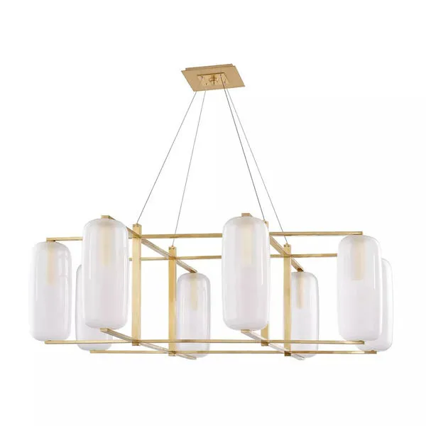 Product Image 1 for Pebble 8 Light Chandelier from Hudson Valley