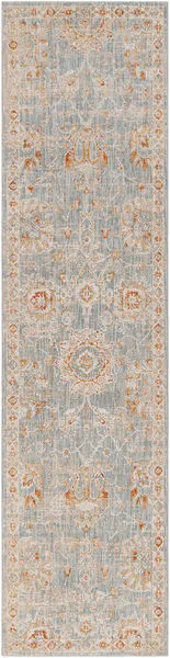 Product Image 1 for Avant Garde Woven Light Denim / Light Gray Rug - 2'7" x 10' from Surya