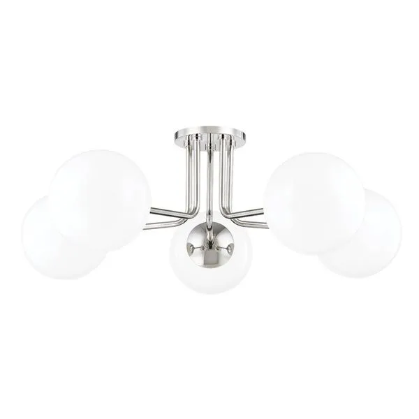 Product Image 1 for Stella 5 Light Semi Flush from Mitzi