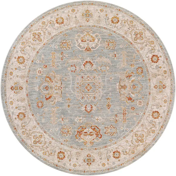 Product Image 1 for Avant Garde Woven Denim / Cream Rug - 6'7" Round from Surya
