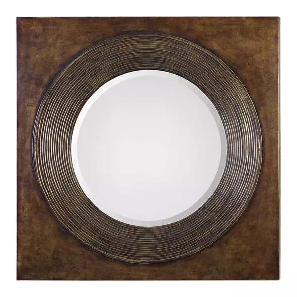 Product Image 1 for Uttermost Eason Golden Bronze Round Mirror from Uttermost