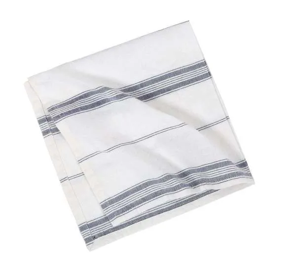 Product Image 1 for Cambria Striped Cotton Napkins, Set of 4 - Navy from Pom Pom at Home