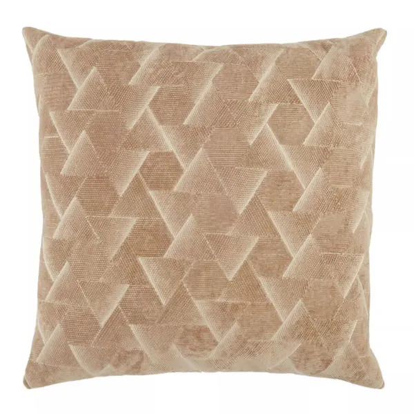 Product Image 5 for Jacques Geometric Beige/ Silver Throw Pillow 22 inch from Jaipur 