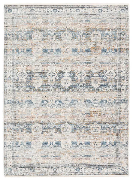 Product Image 3 for Sora Damask Blue/ Gold Rug from Jaipur