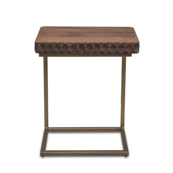 Product Image 3 for Vallarta Two Tone Mango Wood Modern Side Table from World Interiors