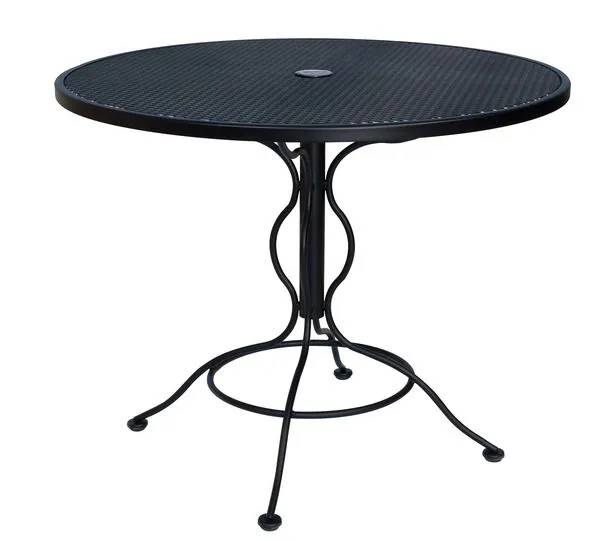 Product Image 1 for 30 Wrought Iron Mesh Umbrella Bistro Table from Woodard
