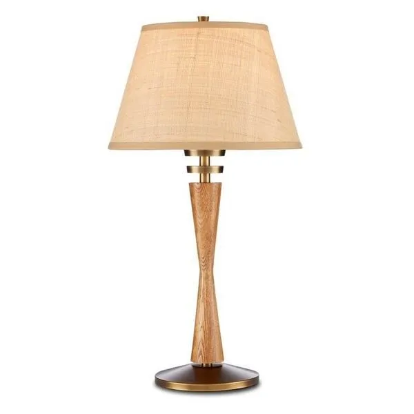 Product Image 1 for Woodville Retro Wood Table Lamp from Currey & Company