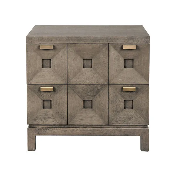 Product Image 1 for Small Greige Walnut Musashi 2 Drawer Console from Noir