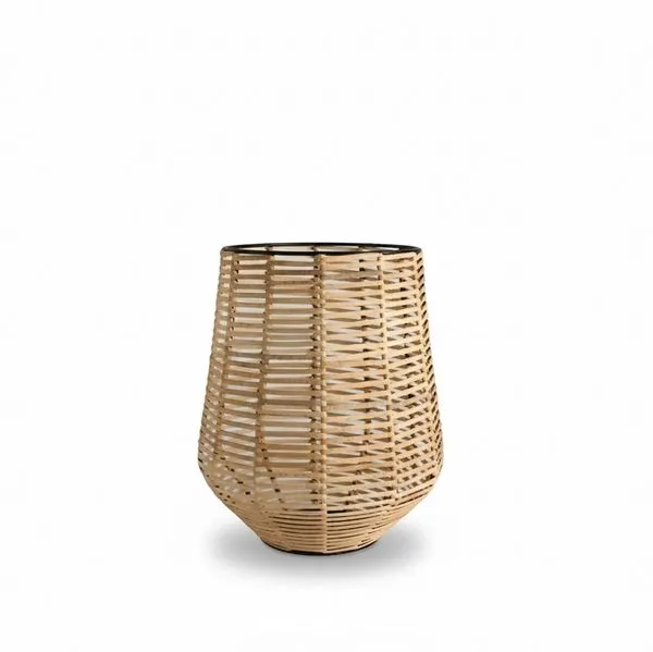 Product Image 1 for Natural Iron & Bamboo Lantern Dia 9.75" from BIDKHome