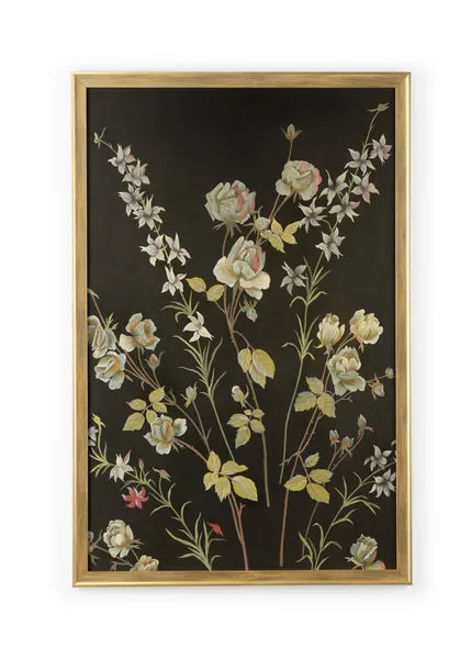 Product Image 1 for Fleurs En Noir Artwork from Chelsea House
