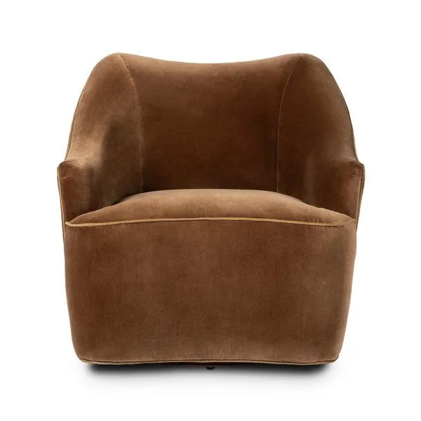 Product Image 1 for Macario Swivel Chair Surrey Ochre from Four Hands