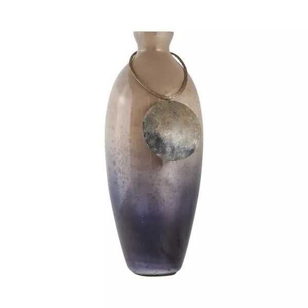 Product Image 1 for Vase Cuzco 18 Inch Glass Vase In Fire Clay from Elk Home