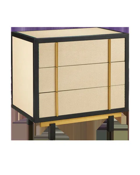 Product Image 1 for Deanna Raffia Nightstand from Currey & Company
